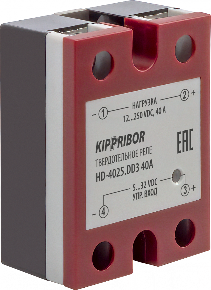 Серия KIPPRIBOR HD-xx25.DD3 [M02]. ТТР (выключатели нагрузки) в стандартном корпусе для коммутации нагрузки в цепях постоянного тока