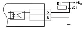 Схема подключения нагрузки к ВУ типа К
