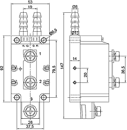 Габаритные размеры ТТР GwDH-500120.ZD3 и GwDH-600120.ZD3