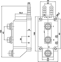 Габаритные размеры ТТР GwDH-800120.ZD3