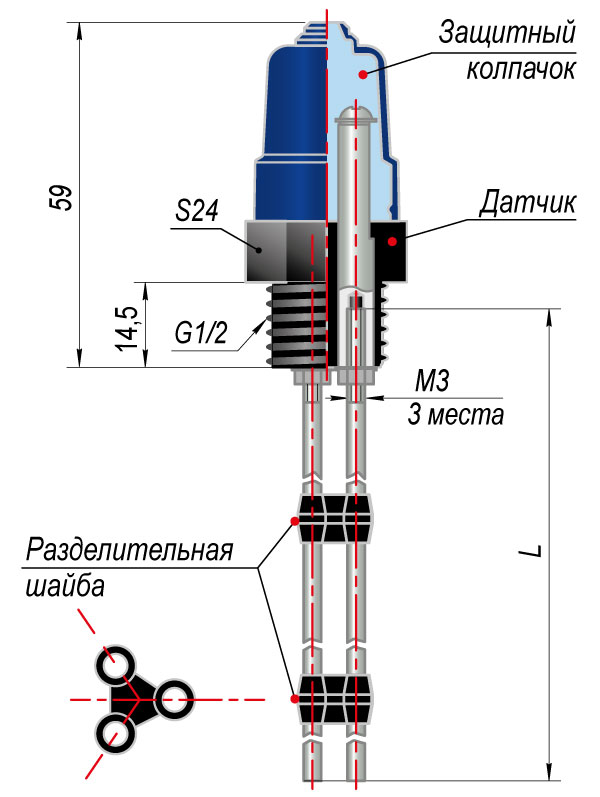 Габаритный чертеж ДС.П.3